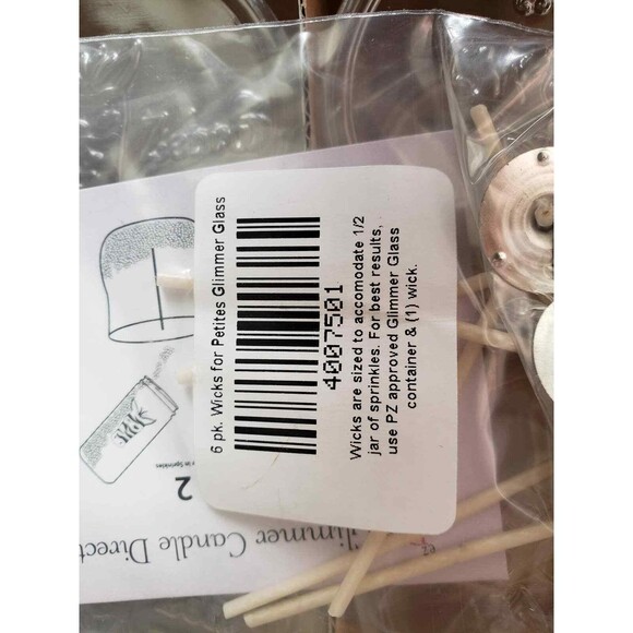 Pink Zebra Essentials Petite Glass and Wicks 6 pack - NEW - Picture 4 of 6